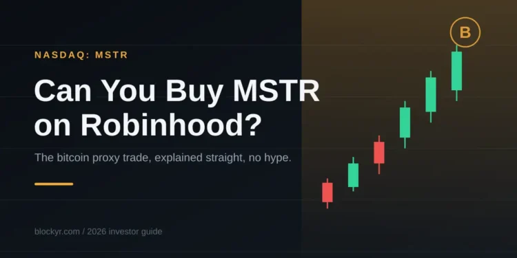 MSTR Stock on Robinhood
