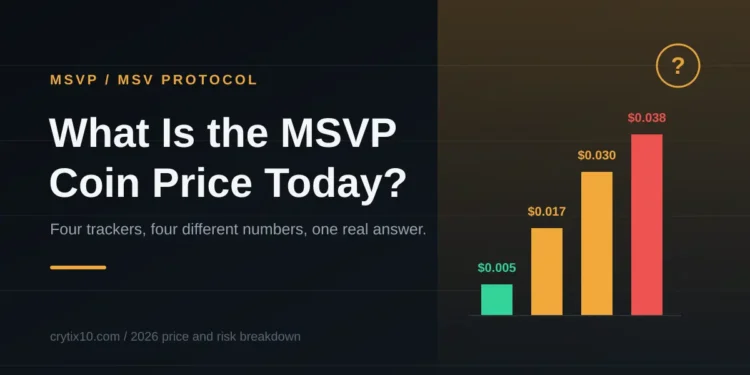 MSVP Coin Price Today