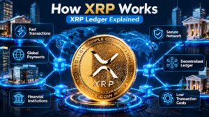 XRP Ledger technology showing blockchain payment network